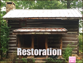 Historic Log Cabin Restoration  Winchester, Virginia